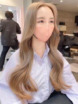 ジーナ 名駅(XENA.) 【haru】ハニーベージュ/夏カラー/ケアブリーチ/ハイトーン