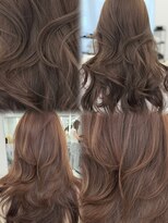 アマトウキョウスマートサロン(AMA TOKYO×Smart Salon)&nbsp;ヘーゼルベージュ　ブリーチなし　レイヤーカット　海外風