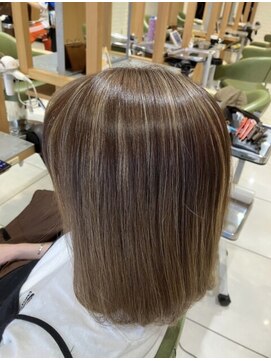 アース モード 新小岩店(EARTH/M) セミロング×ハイライト