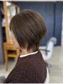 似合わせ前下がりくすみカラークールショート