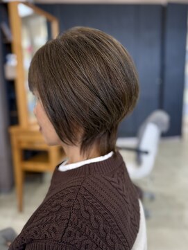 似合わせ前下がりくすみカラー