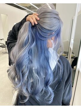 シルバーグレー/インナーカラー/ハイトーンカラー