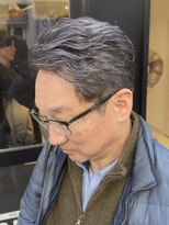 バース 梅田中崎町店(BIRTH)&nbsp;50代40代白髪ぼかしシルバーメッシュバレイヤージュ