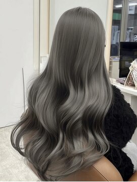 ネハス 名古屋栄店(nehus.) 暗めカラー/デザインカラー/髪質改善/小顔/オリーブグレー