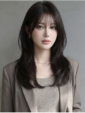 アース 大曽根店(HAIR&MAKE EARTH) 20代30代◎冬の暗めカラー×ハッシュカットで小顔美人