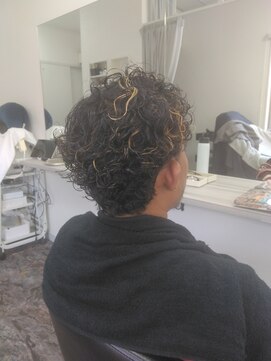 ハナ(HANA) メンズパーマ/メッシュ/ハイライト/ツイスパ/30代男性