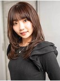 池袋HOLON【レイヤーカット/顔まわりレイヤー/セミロング】