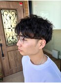 シャドウパーマで大人の色気