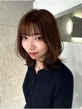 ノエマ イチノミヤ(NOEMA ICHINOMIYA)の写真/【透ける柔らかさ、透明感カラー】赤みを抑えたカラーで自然に垢抜け。理想の髪色をNOEMAで叶える。