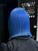 ヲタク(wotaku.)&nbsp;ブルーカラーハイトーンブリーチタイトボブケアブリーチ水色青髪