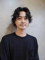 キュー(Cue_) 【MAYU】大人ニュアンス癖毛風パーマ骨格矯正カット