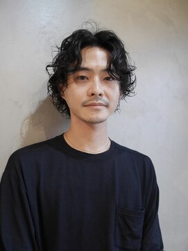 キュー(Cue_) 【MAYU】大人ニュアンス癖毛風パーマ骨格矯正カット