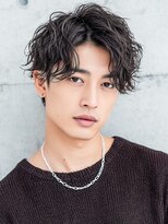メンズイケメンパラダイス(Men'sイケメンパラダイス)&nbsp;メンズマッシュMen'sカットセンターパートニュアンスパーマ