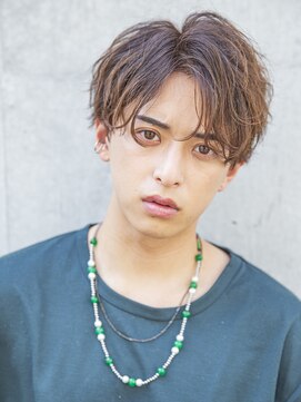 シティ メンズ(CITY men's) メンズ刈り上げフェザーパーマツーブロックセンターパート