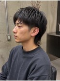 学生向けナチュラルショートウルフ