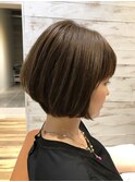 Coast.ショートボブ×前下がりグラデーションボブ×ベージュ