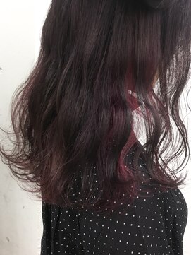 ブルーフェーセス 表参道(blue faces) 『bluefaces』 パープルグレージュ×ピンクハイライト