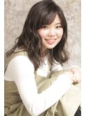 くせ毛風ほつれウェーブ＿ブラウンアッシュ　20代30代40代♪