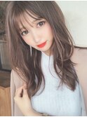 小顔に作る顔周りレイヤー(耳かけ毛先パーマイメチェン)