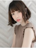 【ROMA】秋冬人気ココアブラウン/愛され無造作パーマ小顔ボブ