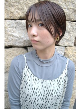 ヌード(NUDE) 「NUDE」# 大人かわいい ピンクカラー ひし形ショート