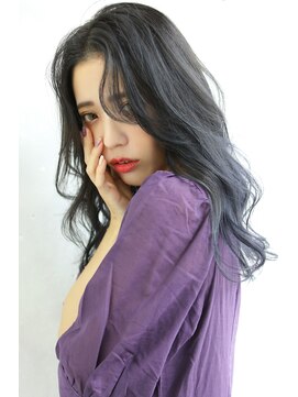 ブラン 栄(Blanc) 【Blanc/栄】ネイビーカラー/グラデーションカラー/黒髪ay