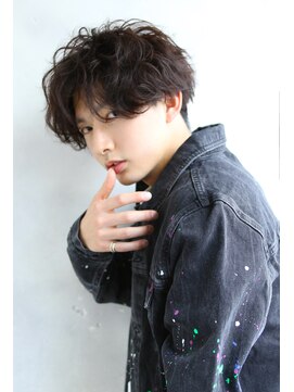 ブラン 栄(Blanc) 【Blanc/栄】ツイストパーマ＿コンマヘアショートレイヤー