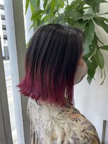 アン(Hair make un)&nbsp;ベリーピンクグラデーション