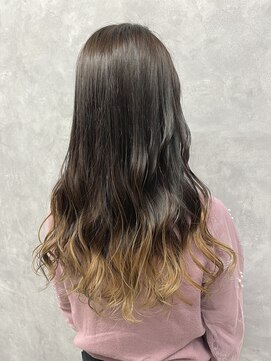 エル ヘアサロン なんば店(eL) eL☆MIKU 裾カラー　ナチュラルベージュ