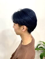 ルヴェルヘアー(Revel hair)&nbsp;マッシュショート×ブルーブラック