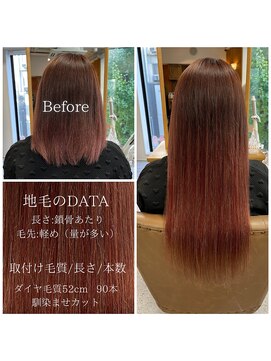 スタジオフツーロ バイ ビーヘアー(STUDIO FUTURO by BEhair) グラデーション/カラー/ブラウンカラー/エクステ/プルエクステ