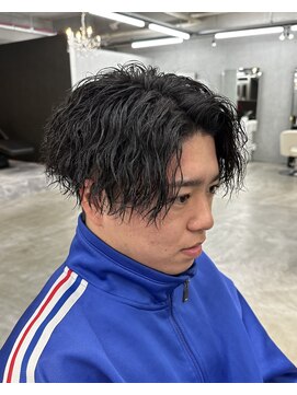 エデアンホンテン メンズサロン(EDEAN 本店 (旧:EDEAN 上通)) 縦落ちツイスパセンターパート 熊本メンズヘア 熊本メンズパーマ