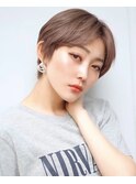 【Mili 千歳烏山】ハイトーンベージュ×ハンサムショート