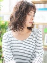 カバーヘア ブリス 上尾西口店(COVER HAIR bliss) 前髪カールバレイヤージュ大人ボブパーマh2上尾20代30代40代!