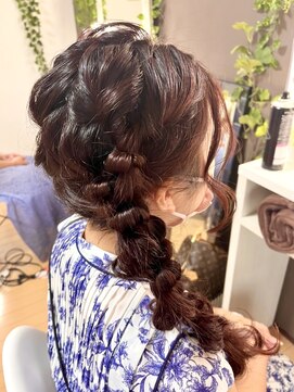 ジェネータ 新横浜店(GENETA) ツイン編みおろし【ヘアセット/新横浜】