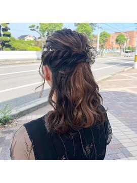 ボアップ 新居浜店(boappu) #ハーフアップ #ヘアセット #ヘアアレンジ