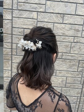 フィオーレ ヘアデザイン(FIORE hair design) ミディアム ハーフアップ