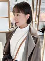 ラミエ バイ メルト 吉祥寺(lamie by melt)&nbsp;"久保田"切りっぱなしあごラインボブ前下がり地毛風ストレート
