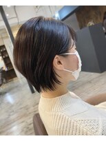 インス(ensue)&nbsp;20代30代40代人気大人可愛い小顔 ショートカットブラウンカラー