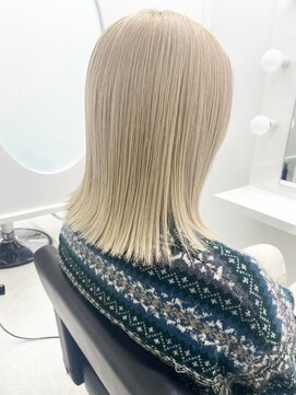 ジーナ 札幌(Zina) 美髪＊切りっぱなしボブ＊ブロンド＊髪質改善【Zina札幌】