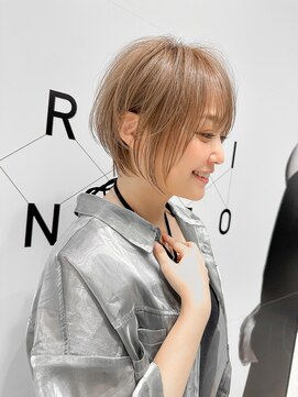 ハルキミナト ジャパン ヨコハマ(HARUKI MINATO japan YOKOHAMA) 大人可愛いグレージュショート/20代30代40代50代