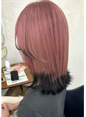【ピンクベージュ×ブラック】
