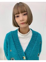 ボブイメチェンダブルカラーボブ