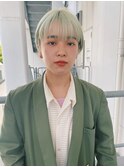 ショート×ミントグリーンカラー