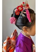 新日本髪　七五三　7歳　七歳　ヘアセット　辻堂