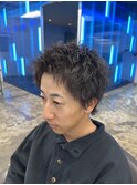 スパイキーショートパーマ
