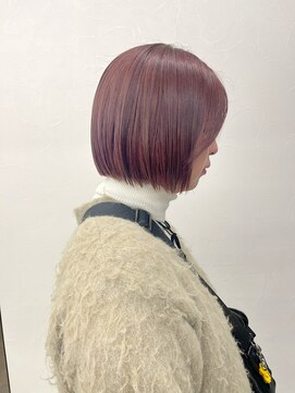 ソソ(soso) 【soso 伊勢田】ミニボブ×ピンクブラウン