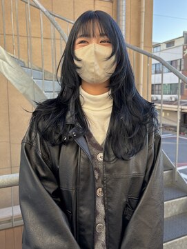 エムサロン 高崎あら町テラス店(emusalon) [茉雪]レイヤーたっぷりオトナネイビー