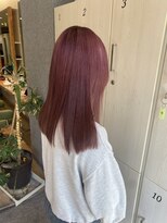 ブロッサム 東中野店 チェリーレッド暖色カラーボルドーワインレッド春カラー