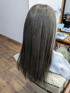 グレイスヘアーラン(grace hair Lan) *ダブルカラー オリーブ系くすみカラー*